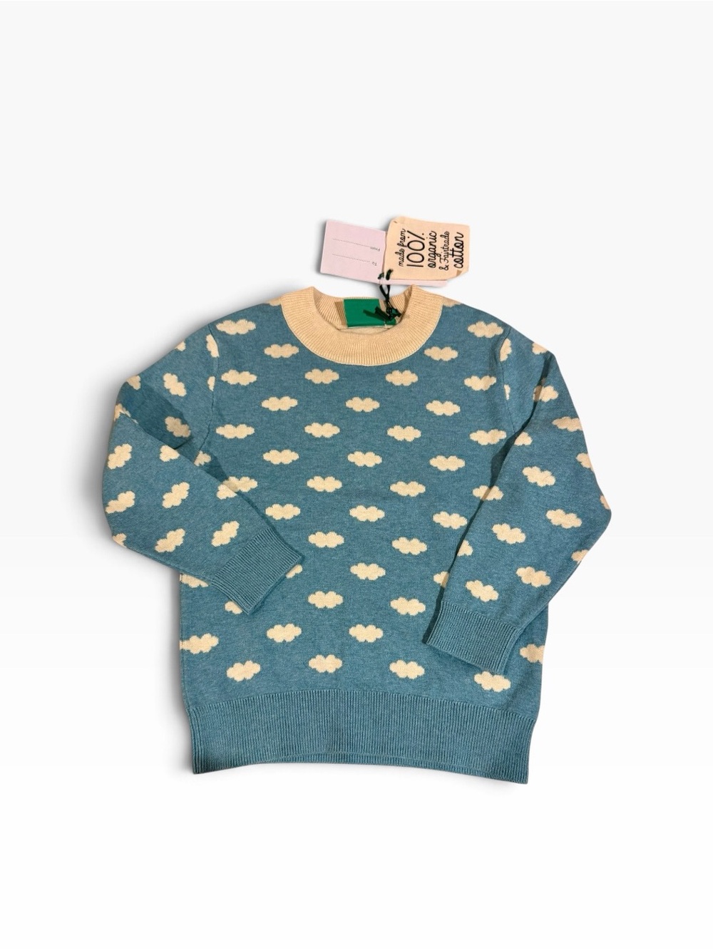 NWT Little Green Radicals From One To Another Cloud Snuggly Knit Jumper Size 3-4